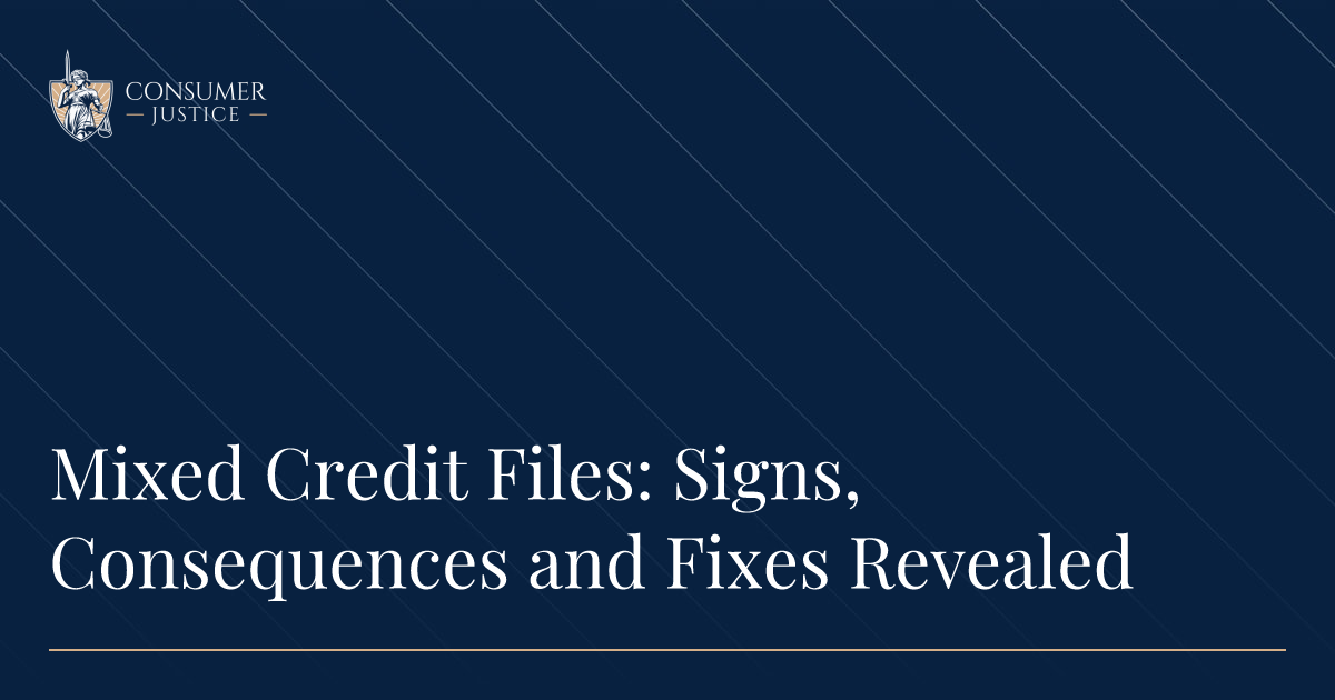 Mixed Credit Files: Signs, Consequences and Fixes Revealed